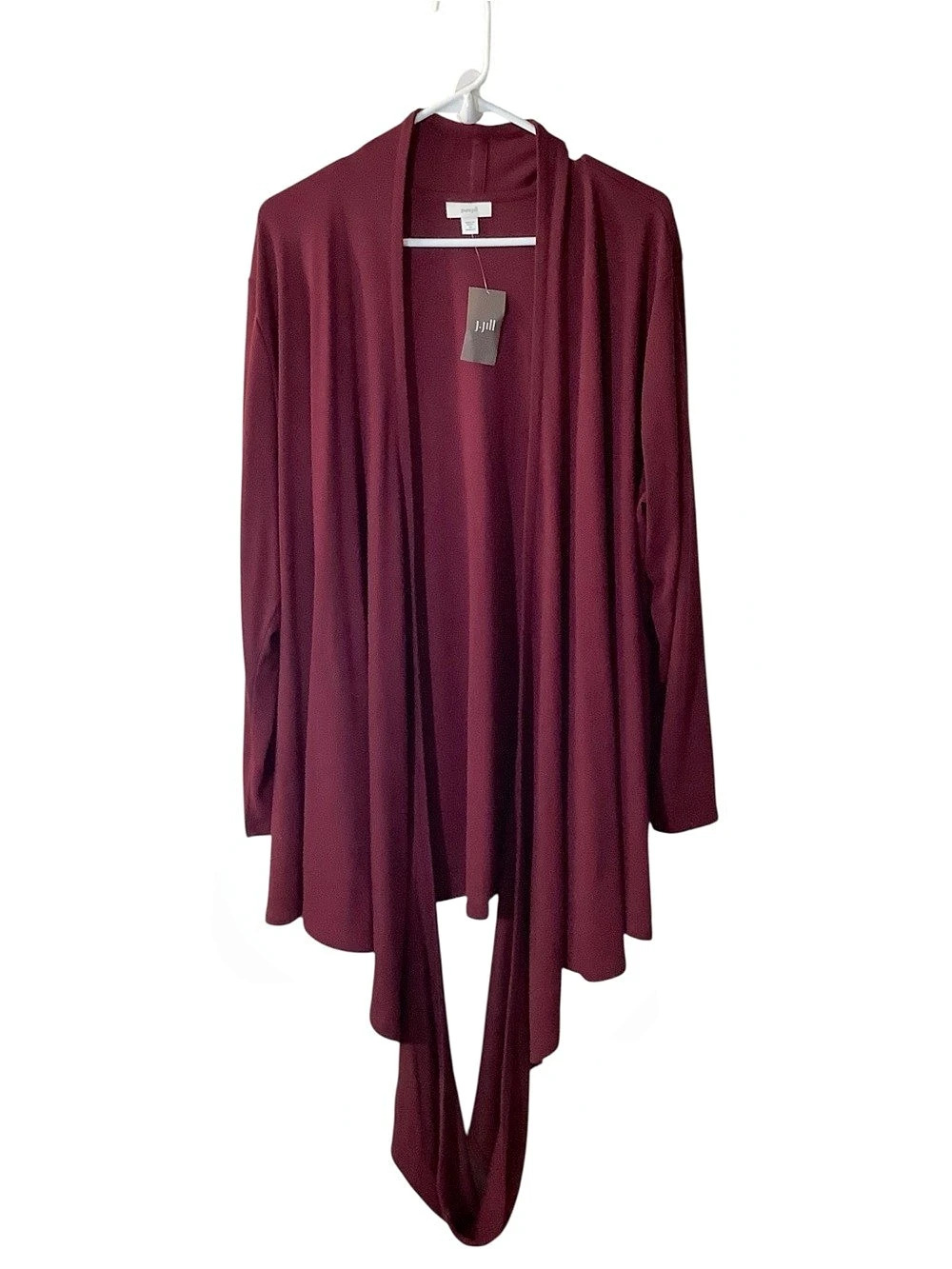 J.jill Pure Jill Open-Front Draped Cardigan Draped Open Front Cardigan in